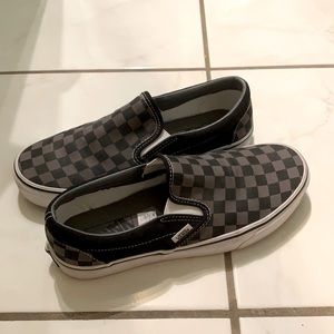 Black&Grey Checkered Vans